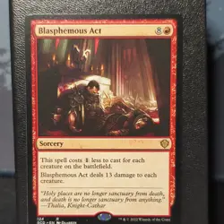 Magic: The Gathering Blasphemous Act Starter Commander Decks 2022 124 Red Rare - Image 1