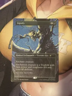 Magic: The Gathering Lignify Enchantment Secret Lair Drop Iron Maiden 2192 EN - Image 1