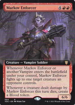 Markov Enforcer (Extended Art) Commander: Innistrad: Crimson Vow Regular - Image 1