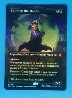 Splinter, the Mentor (0003) (Borderless) Commander: Teenage Mutant Ninja Turtles - Image 1