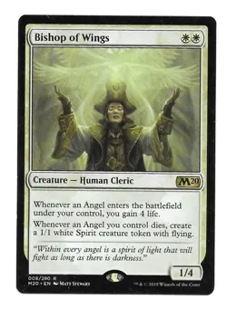 MTG Bishop of Wings - Core Set 2020 #008 - Image 1