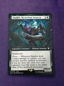 Shadow, Mysterious Assassin - Extended Art - Commander: Final Fantasy - NM FIC - Image 1