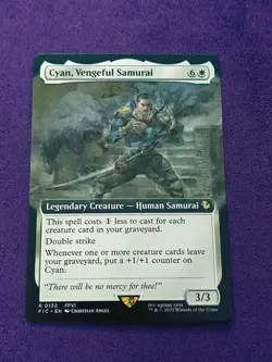 Cyan, Vengeful Samurai (Extended Art) FINAL FANTASY: #132 NM FIC MTG - Image 1