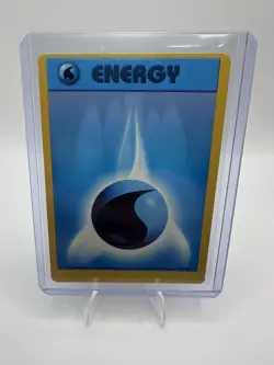 Miscut Error Water Energy 102/102 - Base Set - Vintage 1999 - Pokemon TCG - Image 2
