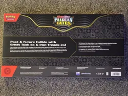 Pokemon TCG PALDEAN FATES Great Tusk Iron Treads Ex Premium Collection ✅ NEW - Image 2