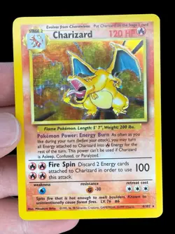 Charizard 4/102 Base Set Holo Rare English Pokemon TCG Card - Image 1