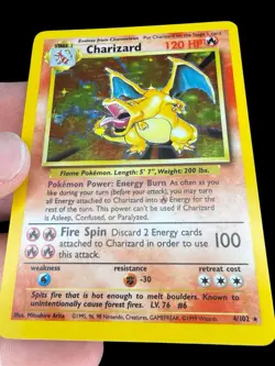 Charizard 4/102 Base Set Holo Rare English Pokemon TCG Card - Image 3