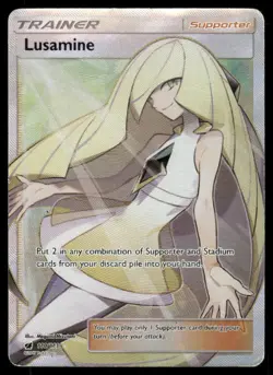Pokemon Cards Lusamine 110/111 Crimson Invasion Rare Ultra HP - Image 1
