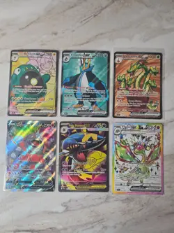 Pokemon TCG Full Art ex lot of 6 - S&V, Mega sets Near Mint - Image 1