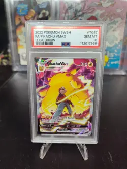 Pokemon 2022 Pikachu VMAX TG17/TG30 Full Art Lost Origin GEM MINT PSA 10 - Image 1