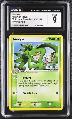 CGC 9 Grovyle 2006 EX Crystal Guardians 32/100 Reverse Holo STAMPED Pokemon Card - Image 1
