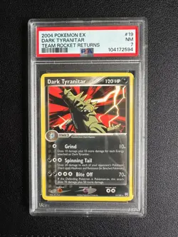 Dark Tyranitar 19/109 PSA 7 Non-holo Team Rocket Returns Pokemon Card - Image 1