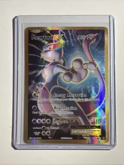 Pokemon Mewtwo EX TCG Full Art Holo Ultra Rare Card 103/108 Evolutions M4 - Image 1