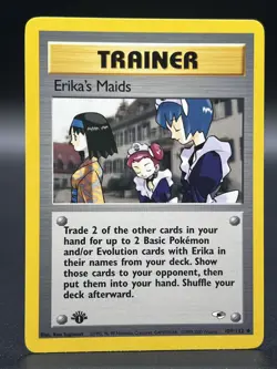 Pokemon - Erika's Maids - 109/132 - Gym Heroes 1st Edition Trainer Mint #168 - Image 1