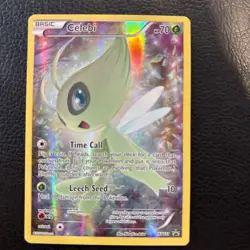 Pokemon TCG Celebi XY111 Full Art Mythical Collection Black Star Promo Holo - Image 1