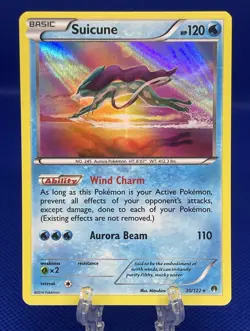 Pokemon TCG Suicune 30/122 X&Y BREAKPoint Holo Rare English 2016 NM - Image 1