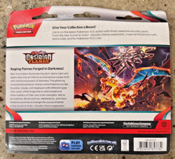 Pokemon TCG: Obsidian Flames 3 Pack Blister Eevee Card - Image 2
