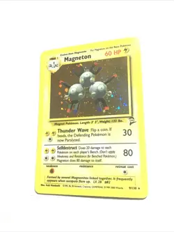 MAGNETON - 9/130 - HOLO - Base Set 2 - Pokemon Card - EXC / NM - Image 1
