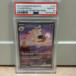 Charizard EX #199 PSA 10 Gem Mint Pokemon Holo Scarlet & Violet 151 Series - Image 1