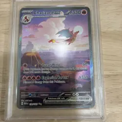 Charizard EX #199 PSA 10 Gem Mint Pokemon Holo Scarlet & Violet 151 Series - Image 3