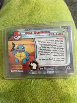 Squirtle 07 - Topps TV Series - Pokemon Card - Image 2