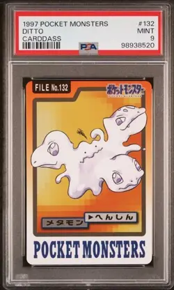 PSA 9 1997 Pocket Monsters Ditto Cardass #132 - Image 1