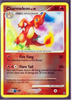 2007 CHARMELEON 46/132 D&P SECRET WONDERS POKEMON-UNCOMMON -REVERSE HOLO- NM/LP - Image 1
