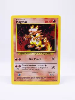 Pokemon TCG Magmar Base Set 36/102 Regular Unlimited Uncommon - Image 1