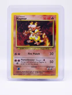 Pokemon TCG Magmar Base Set 36/102 Regular Unlimited Uncommon - Image 3