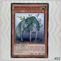 Uniflora, Mystical Beast of the Forest - REDU-EN031 - Common 1st Edition Yugioh - Image 1