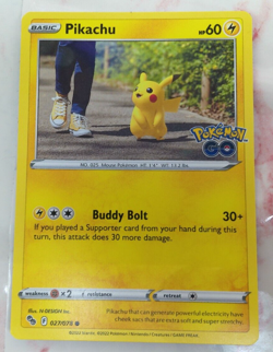 Pokemon - Pikachu 027/078 Pokemon GO C - NM/M - Image 1