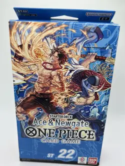 One Piece Blue Starter Deck 22 Ace & Newgate ST-22 Bonus Pack Included New - Image 1