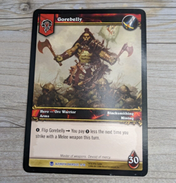 Gorebelly Oversized Card # 9/16 World of Warcraft TCG 2006 Heroes Azeroth Horde - Image 1