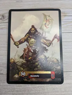 Gorebelly Oversized Card # 9/16 World of Warcraft TCG 2006 Heroes Azeroth Horde - Image 2