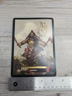 Gorebelly Oversized Card # 9/16 World of Warcraft TCG 2006 Heroes Azeroth Horde - Image 3