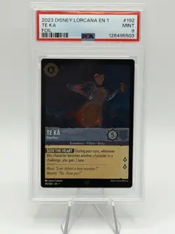 2023 DISNEY LORCANA THE FIRST CHAPTER #192 Te Ka PSA 9 MINT LEGENDARY - FOIL - Image 1