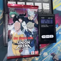 Heavy 25.78g Union Arena Sealed One Punch Man Booster Pack - Image 1