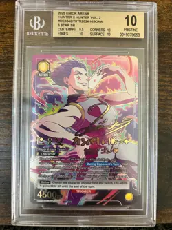 BGS 10 Signature Hisoka SR*** 3 Star 2025 Union Arena English Hunter x Hunter - Image 1
