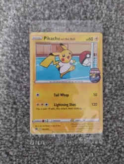 Pikachu on the Ball Sealed Promo Pokemon Card Futsal 001/005 SEALED - Image 1