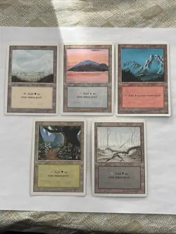 Lot Of 5 Vintage Magic The Gathering Cards - Image 1
