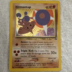 Pokemon Hitmontop 3/75 Neo Discovery Holo Rare Unlimited Basic Card - Image 1
