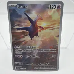 Pokemon Latios Illustration Rare Holo 203/191 SV08 Surging Sparks 120 HP Card - Image 1