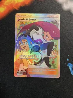 Pokemon Jessie and James Full Art Hidden Fates Card 68/68 Near Mint Condition - Image 1