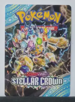 Pokemon - Galvantula - Stellar Crown - Trainer Tips Card - Crabomin / Drifblim - Image 1