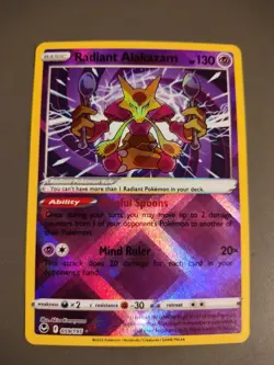 Pokemon Pokemon Card • Radiant Alakazam 059/195 • Silver Tempest • Simsala - ENG - Image 1