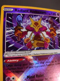 Pokemon Pokemon Card • Radiant Alakazam 059/195 • Silver Tempest • Simsala - ENG - Image 2