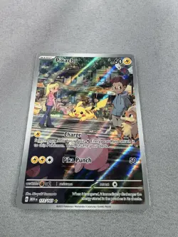 Pikachu Art Rare SV2a: Pokemon Card 151 173/165 Illustration Rare MINT - Image 3