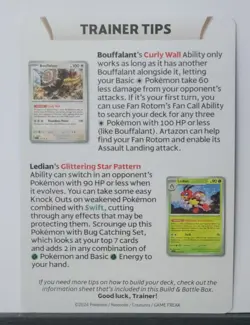 Pokemon - Lapras - Stellar Crown - Trainer Tips Card - Boufalant / Ledian - Image 2
