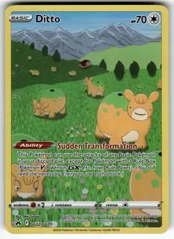 Ditto GG22/GG70 Crown Zenith: Galarian Gallery NM Pokemon Card TCG - Image 1