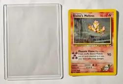 Pokemon Card - TCG Gym Heroes Blaine's Moltres Holo Card #1 - Image 2